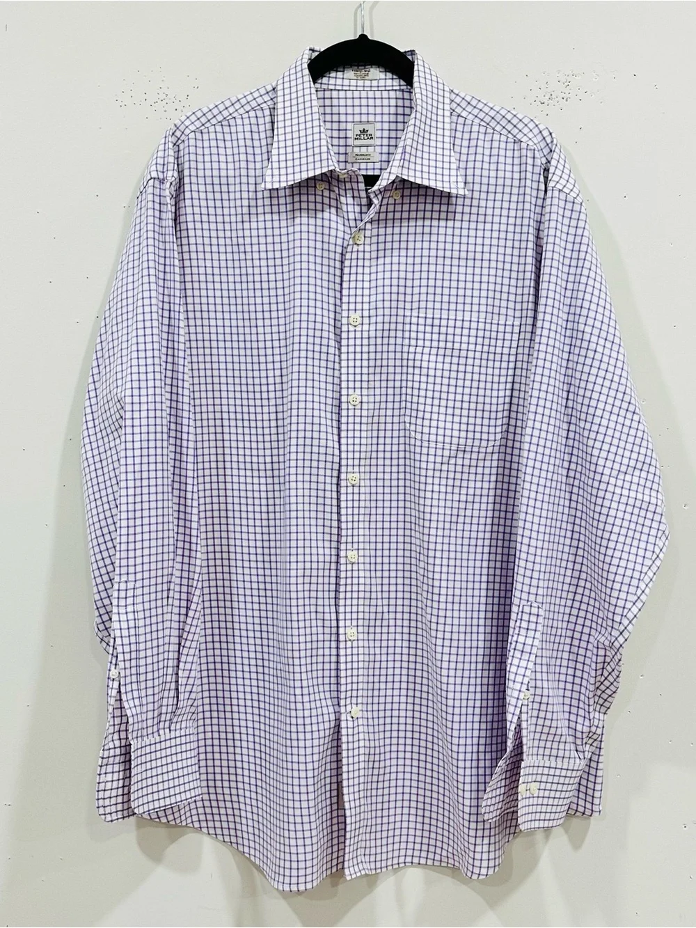 Peter Millar Men Shirt XL Plaid Flint Hills National Golf Club Invitational